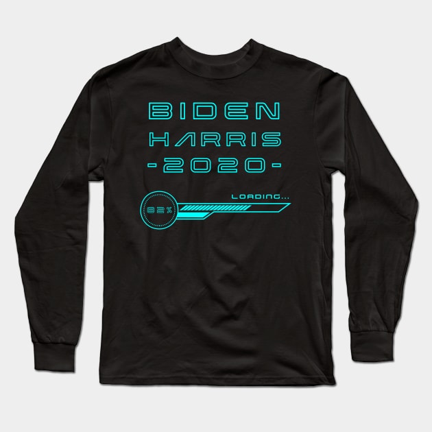 Joe Biden Kamala Harris 2020 Loading	Vinage Retro Style Long Sleeve T-Shirt by MasliankaStepan